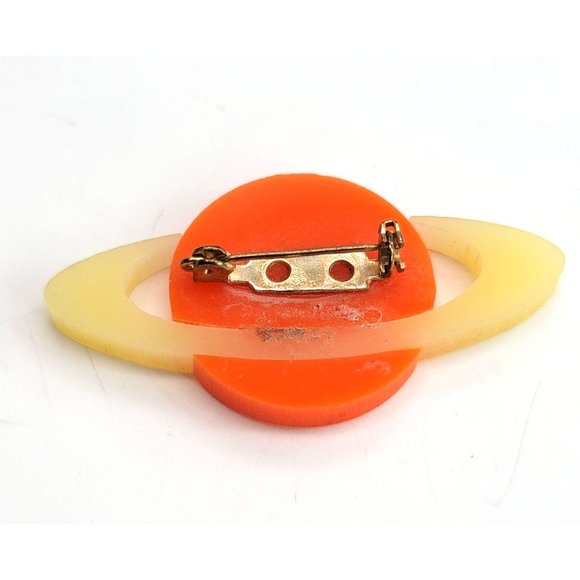 Vintage Seven Pin Brooch Lot Round Rabbit Dinosaur Jupiter Cook 1970s CT525 - Picture 4 of 16